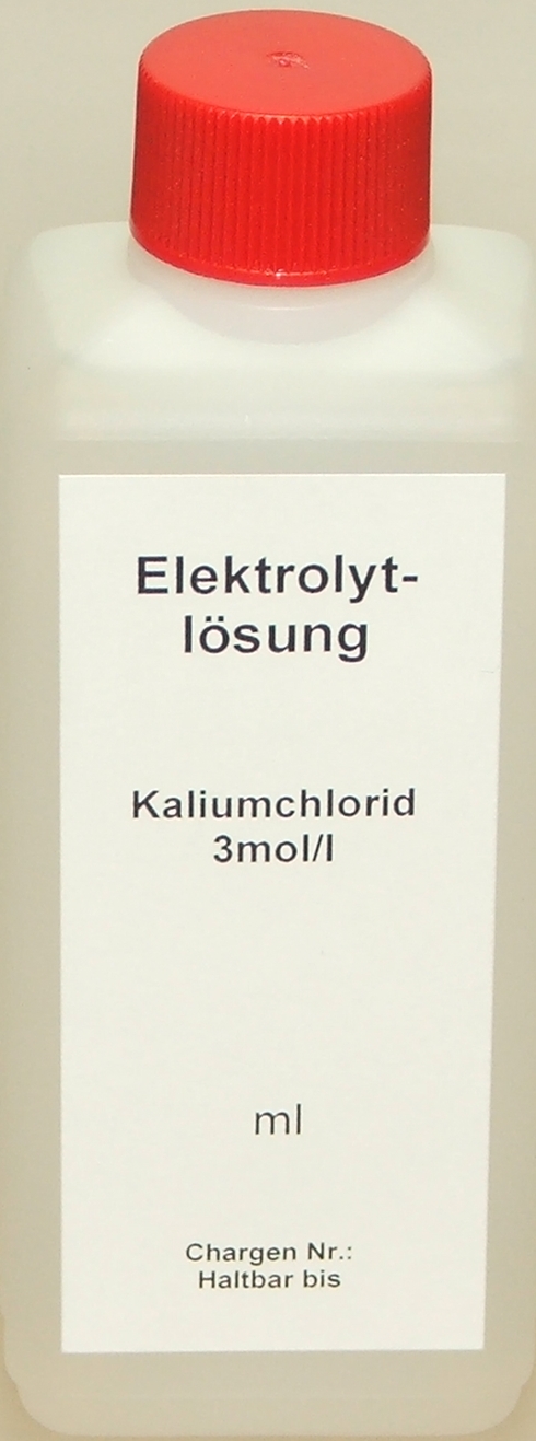 Lasama Kcl Kaliumchlorid 3mol/l  1 Liter Elektrolytlösung