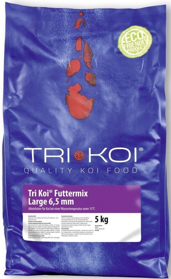 Tri Koi® Futter Mix Large (6,5 mm), unter 15°C, 5 - 50 kg