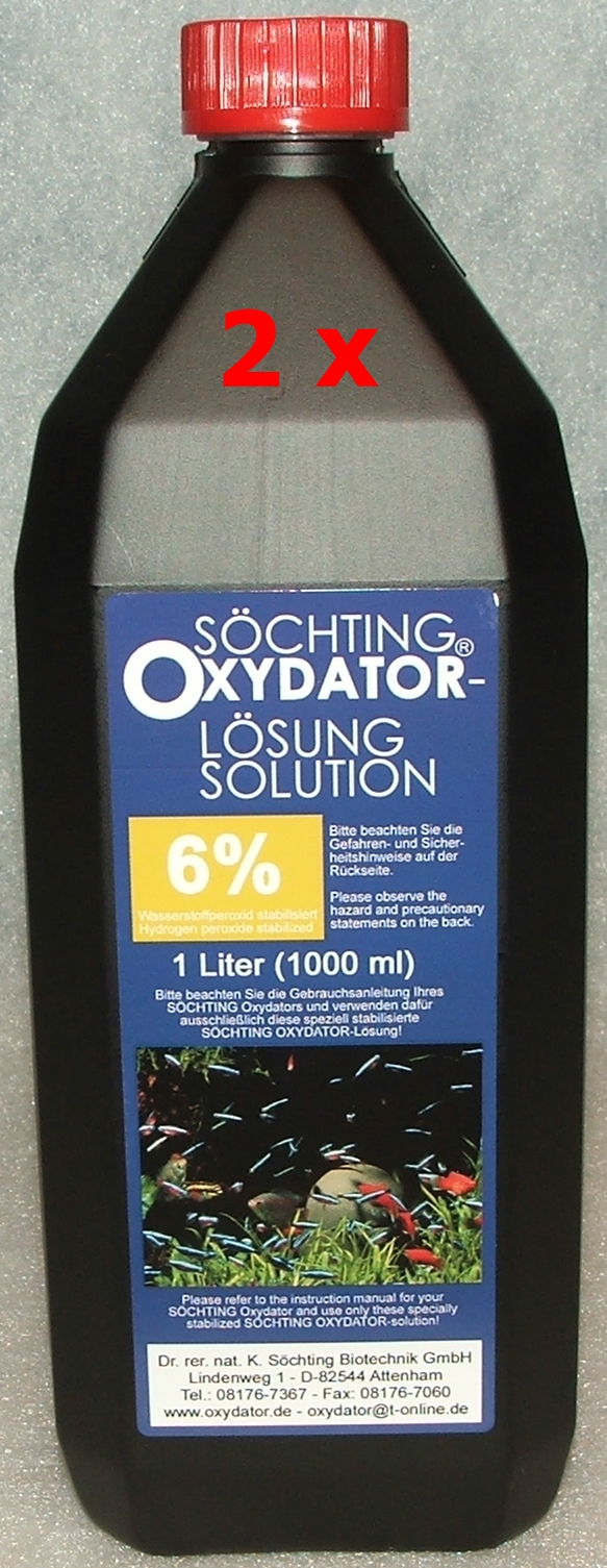 2x Söchting Oxydator-Lösung 6% 1 Liter